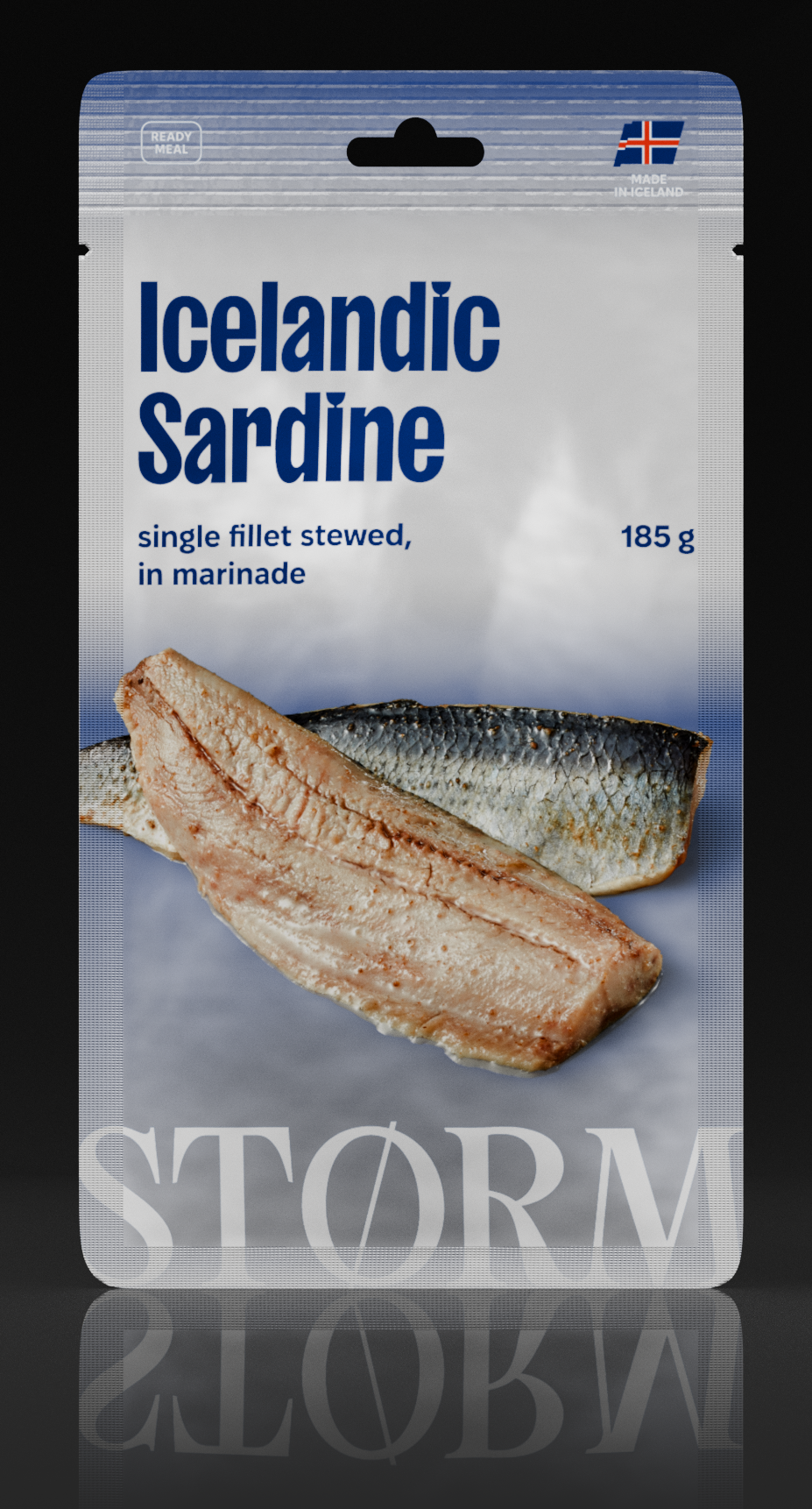 Icelandic Sardine single fillet stewed, in marinade