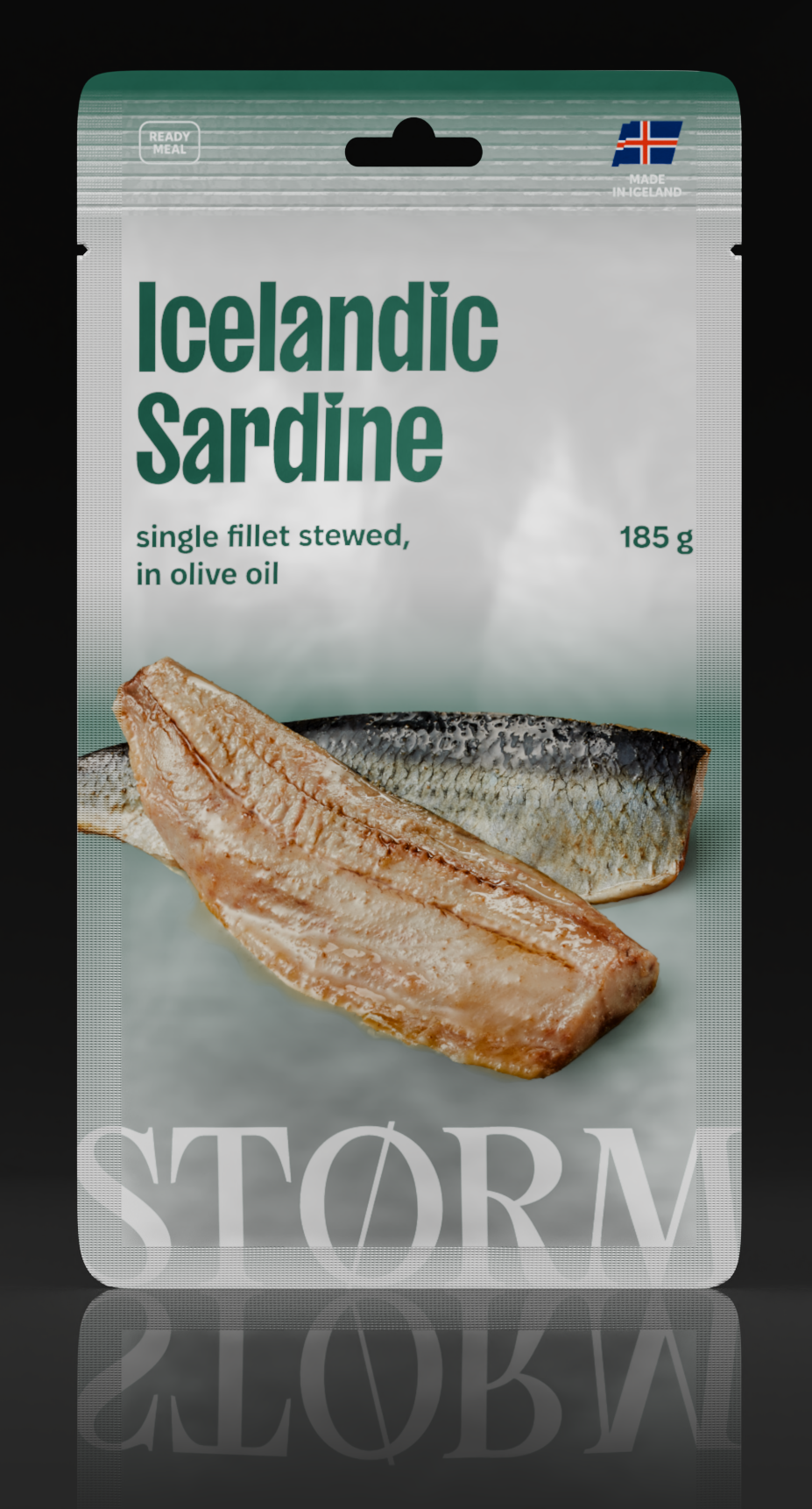 Icelandic Sardine single fillet stewed, in olive oil