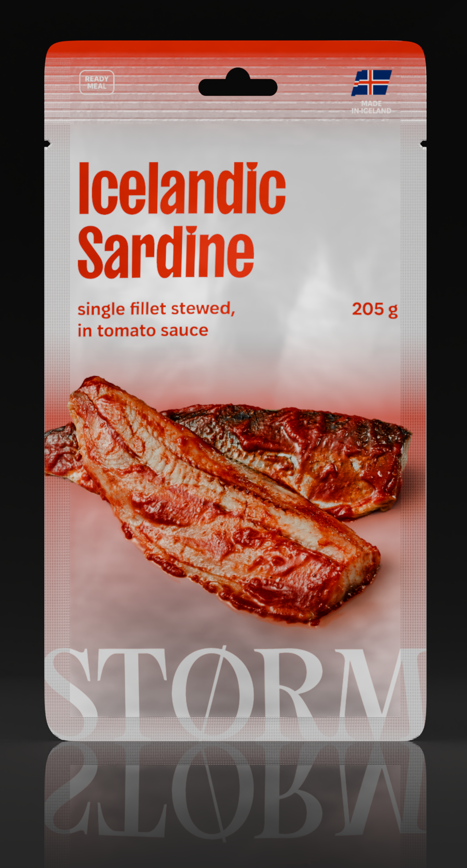 Icelandic Sardine single fillet stewed, in tomato sauce