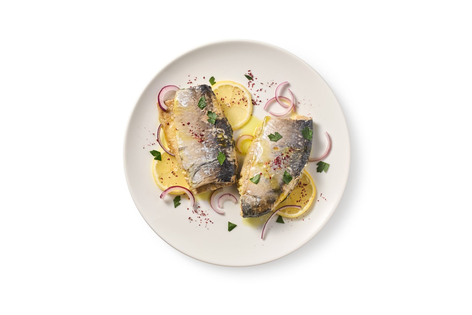 Sardine Fillets with Zesty Onion & Herb Topping