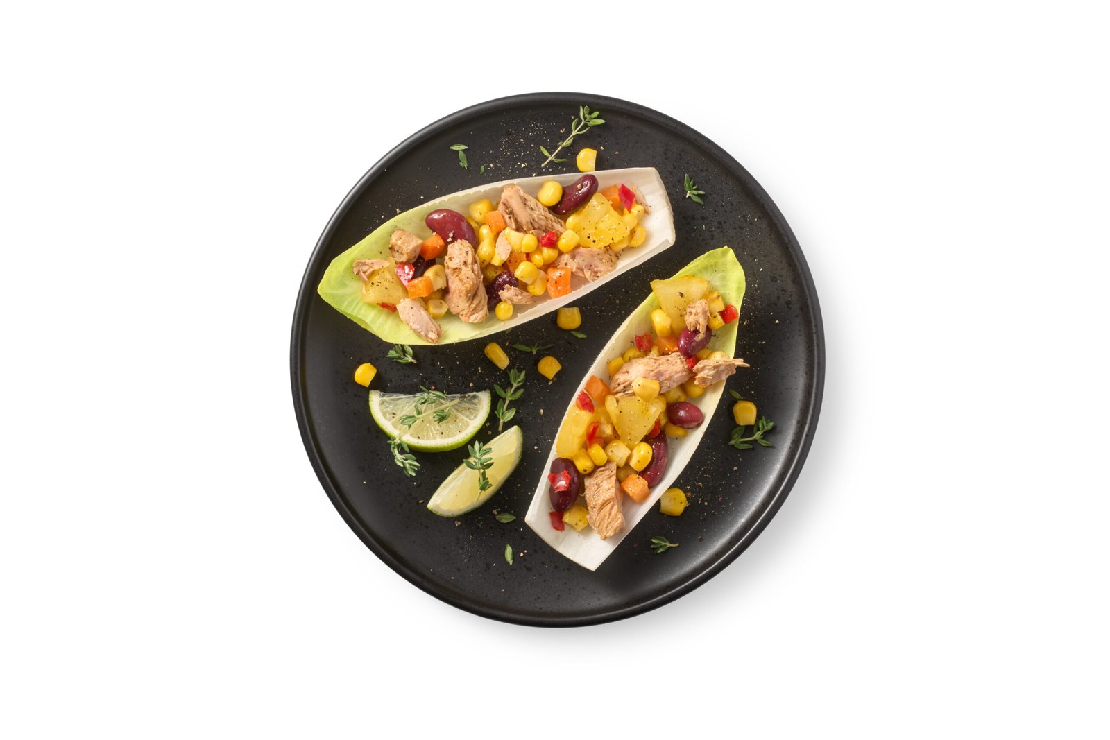 Hawaiian Salmon Salad Lettuce Cups