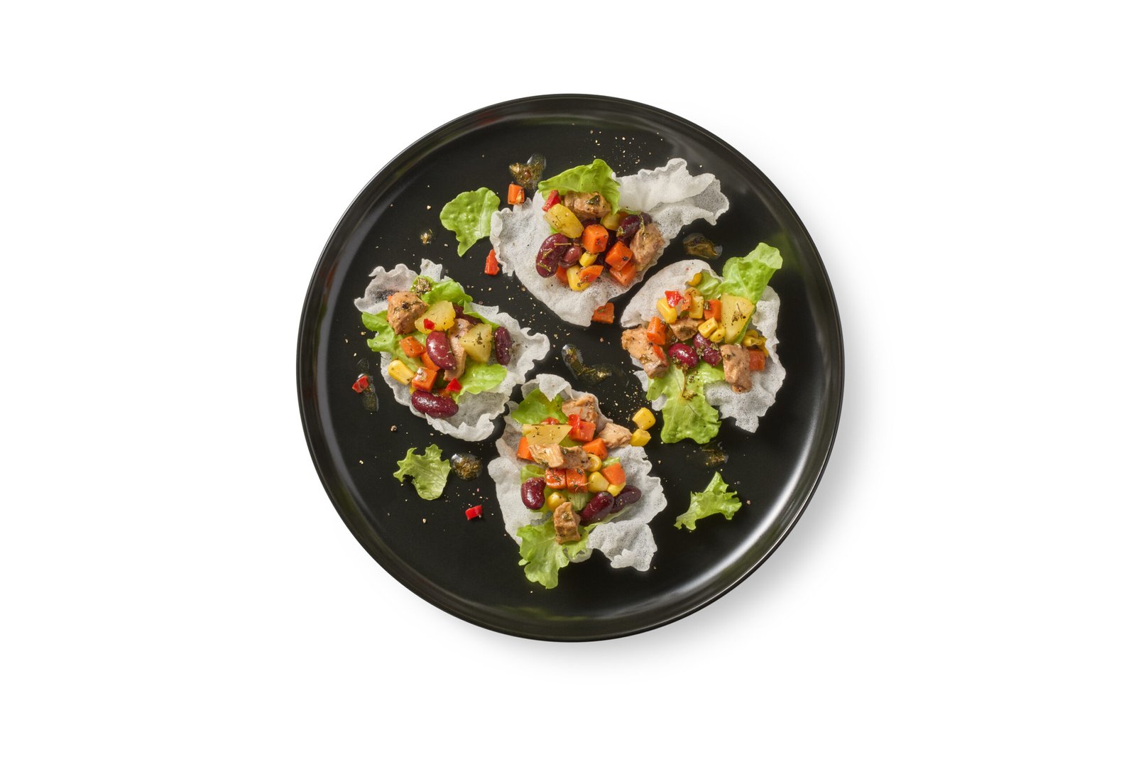 Hawaiian Tuna Salad on Crispy Rice Crackers