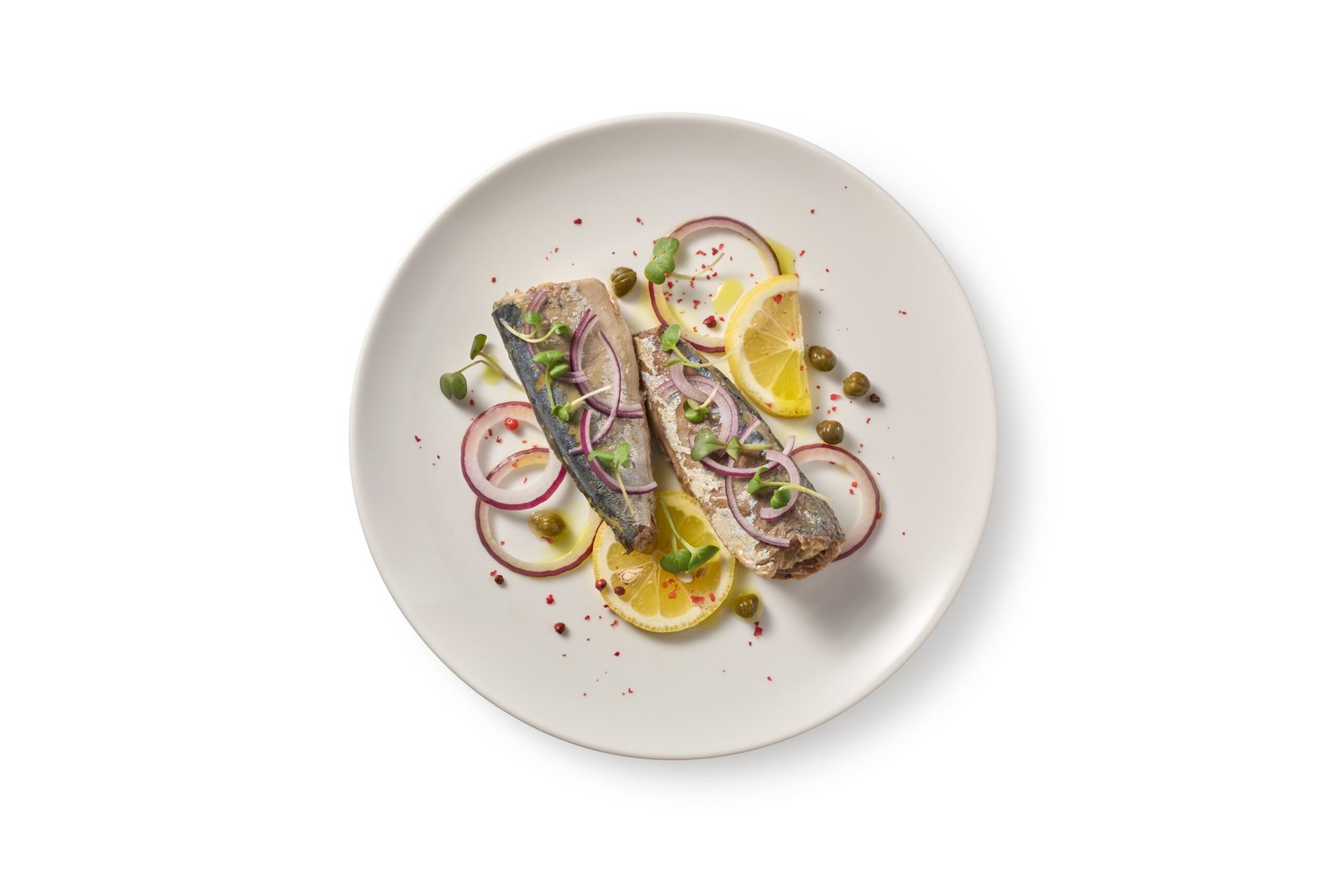 Mediterranean-Style Whole Mackerel Platter